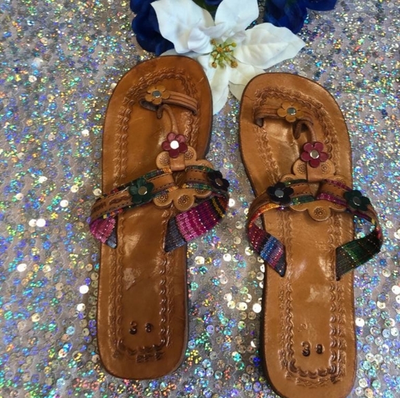 Sandals Flip Flops New Shoes For Women Casual Leather Comfortable Summers - Picture 3 of 8